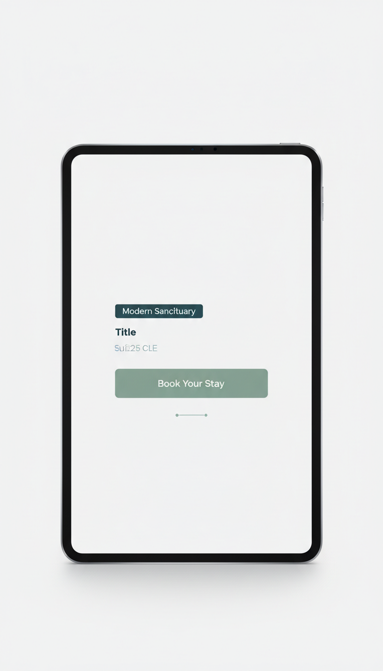 Booking call-to-action with conversion focus