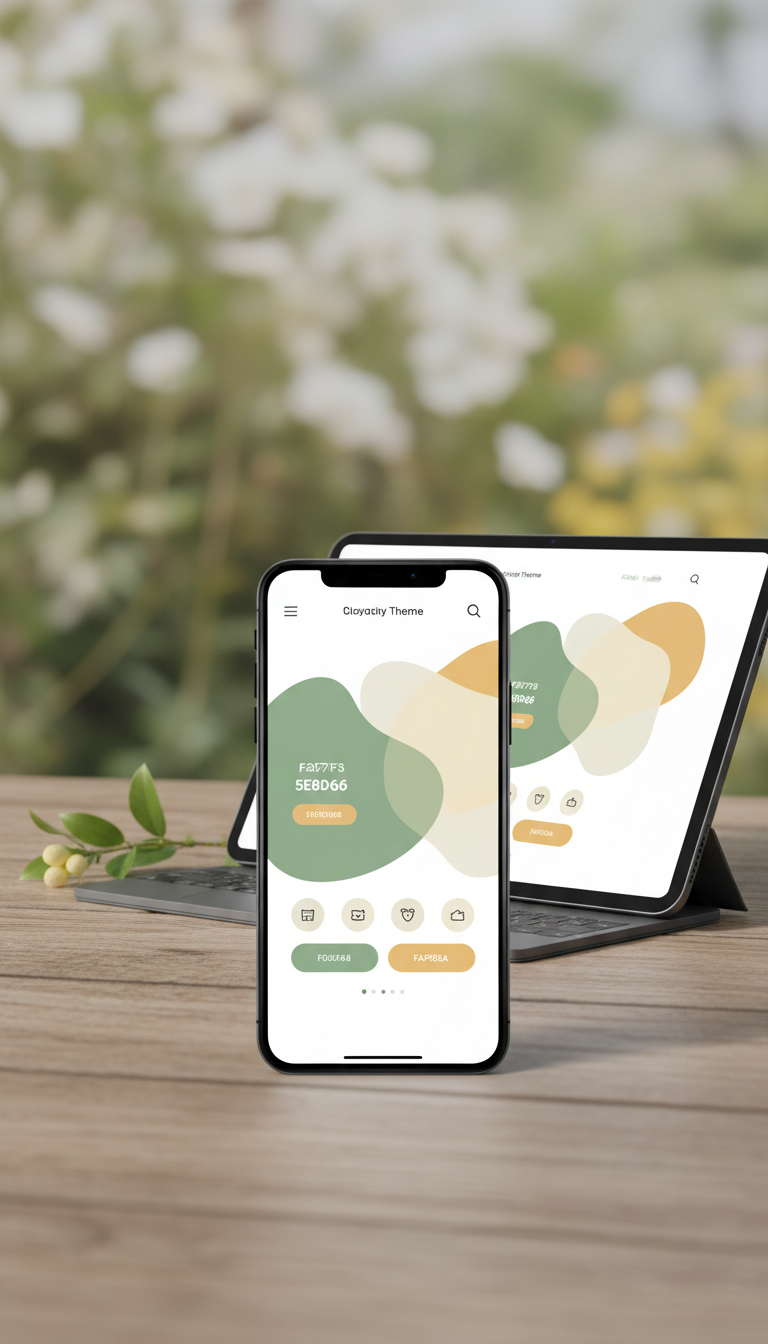 Theme on Phone With Streamlined Navigation