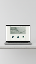 Homepage theme with crisp geometry